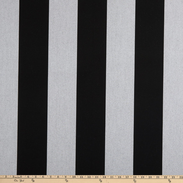 Sunbrella Awning/Marine 5704-0000 46" Beaufort 6 Bar Outdoor Black/Gray | Medium/Heavyweight Woven, Outdoor Fabric | Home Decor Fabric | 46" Wide