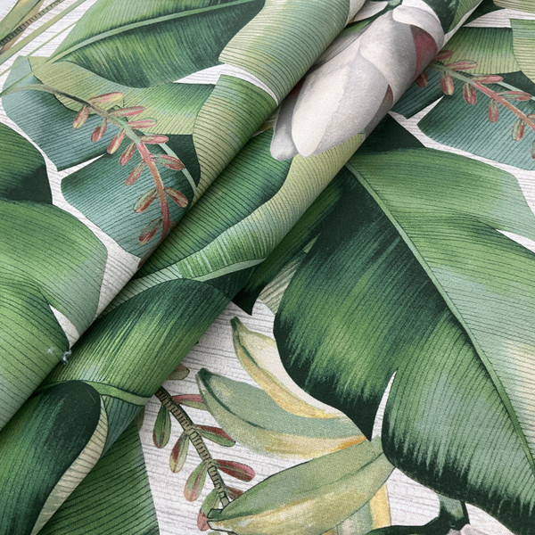 Tommy Bahama Twill Sateen Among Fronds Aloe | Lightweight Sateen, Twill Fabric | Home Decor Fabric | 54" Wide