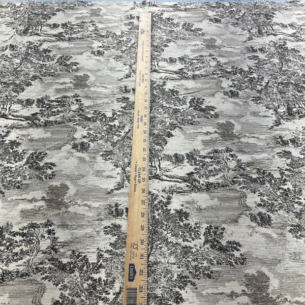 PKL Studio Serene Scenes Duck Zinc | Medium Weight Duck Fabric | Home Decor Fabric | 54" Wide