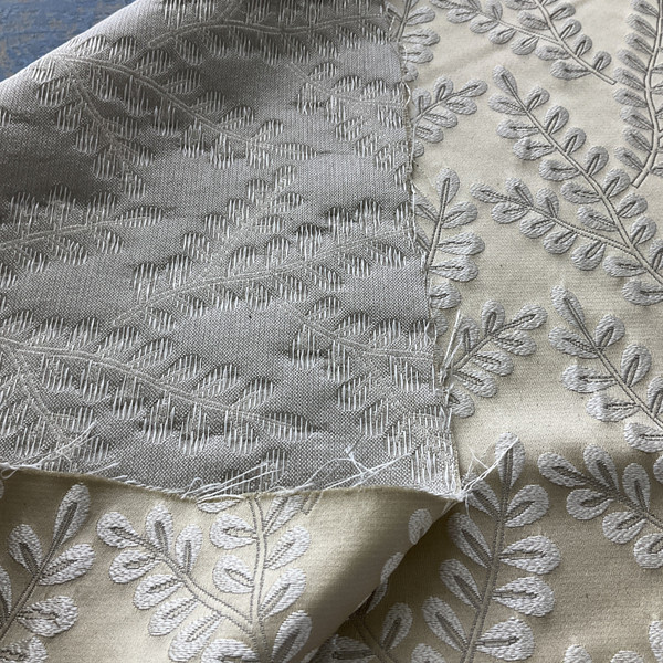 PKL Studio Delphine Jacquard Sandstone | Medium Weight Jacquard Fabric | Home Decor Fabric | 54" Wide