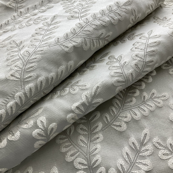 PKL Studio Delphine Jacquard Platinum | Medium Weight Jacquard Fabric | Home Decor Fabric | 54" Wide