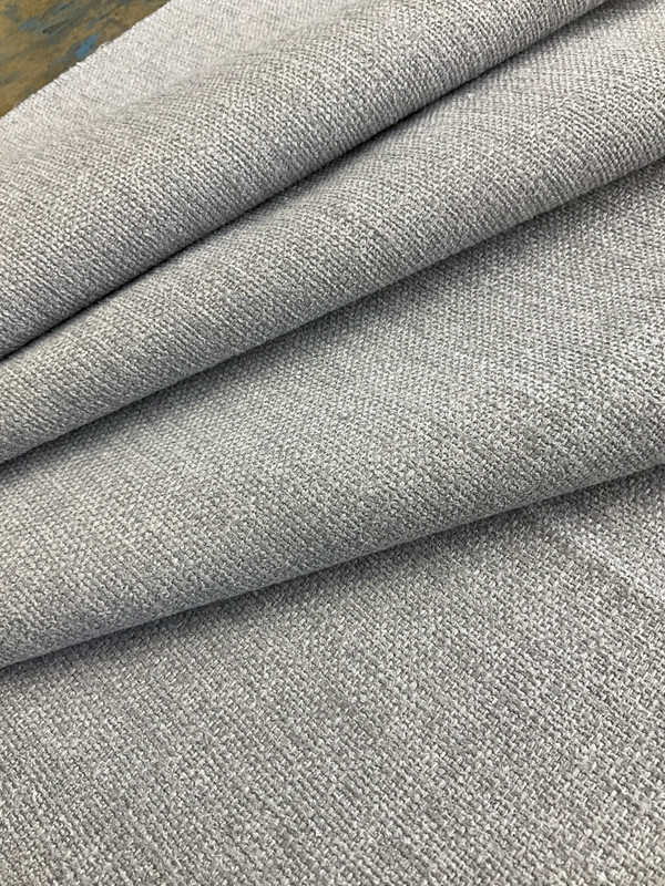 Penelope Fleece Backed Upholstery Woven Silver | Heavyweight Woven Fabric | Home Decor Fabric | 56" Wide