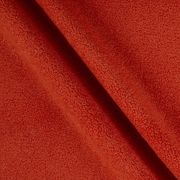 Wooly Faux Wool Solid Persimmon | Heavyweight Faux Wool Fabric | Home Decor Fabric | 56" Wide