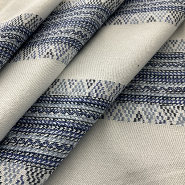 InsideOut Indoor/Outdoor Performance Dartmoor Woven Jacquard Indigo | Very Heavyweight Jacquard, Outdoor Fabric | Home Decor Fabric | 56" Wide