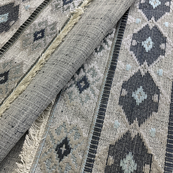 Swavelle Rustic Refined Embroidered Woven Lake | Medium Weight Woven Fabric | Home Decor Fabric | 53" Wide