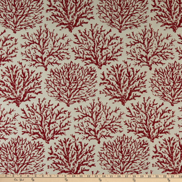Bella Dura Home Performance Coraline Coral | Heavyweight Outdoor, Jacquard Fabric | Home Decor Fabric | 55" Wide