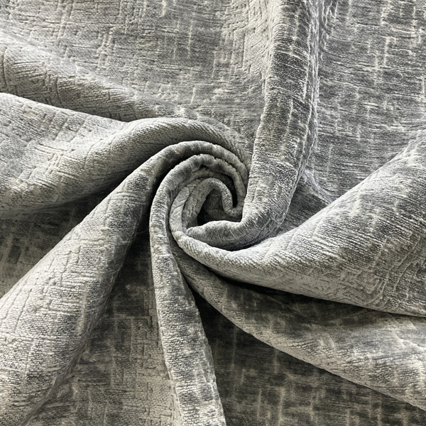 Europatex Felicity Cut Velvet Elephant | Heavyweight Velvet Fabric | Home Decor Fabric | 55" Wide