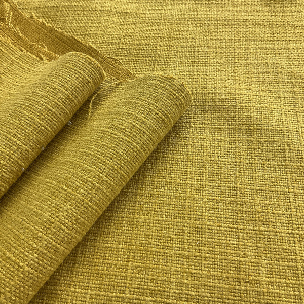 Europatex Yarn Dyed Linsen Faux Linen Turmeric | Heavyweight Linen Fabric | Home Decor Fabric | 55" Wide