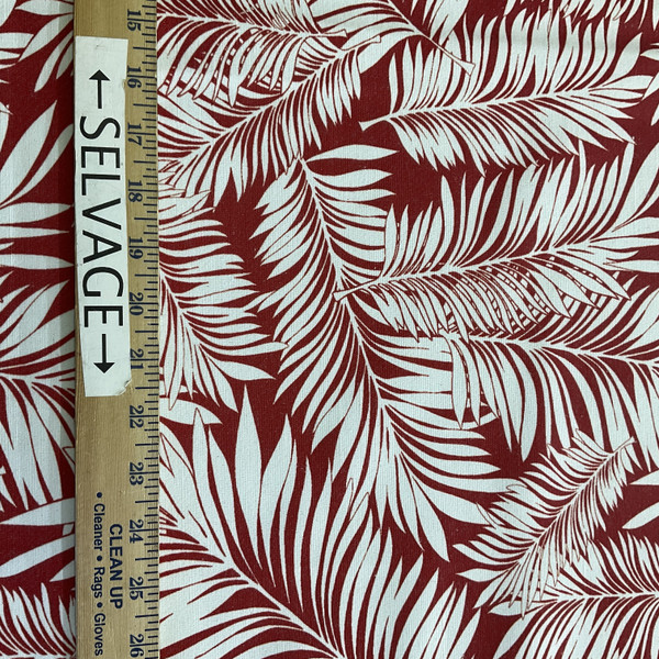 Comersan Fabrics Acuario Duck Red/White | Lightweight Duck Fabric | Home Decor Fabric | 55" Wide