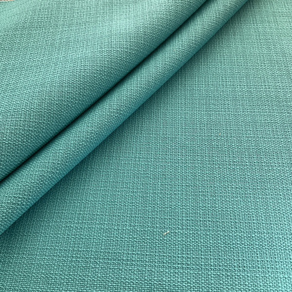 Performatex Top Linen Outdoor Woven Turquoise | Heavyweight Outdoor, Jacquard Fabric | Home Decor Fabric | 54" Wide