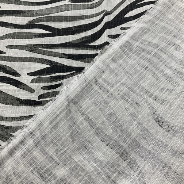 Premier Prints Into The Wild Babur Slub Canvas Raven | Medium/Heavyweight Canvas Fabric | Home Decor Fabric | 54" Wide