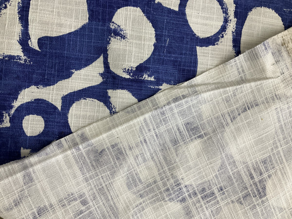 Premier Prints Into The Wild Revolve Slub Canvas Commodore Blue | Medium/Heavyweight Canvas Fabric | Home Decor Fabric | 54" Wide