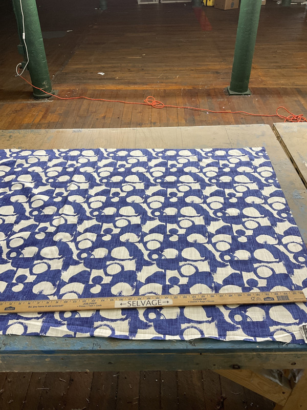 Premier Prints Into The Wild Revolve Slub Canvas Commodore Blue | Medium/Heavyweight Canvas Fabric | Home Decor Fabric | 54" Wide