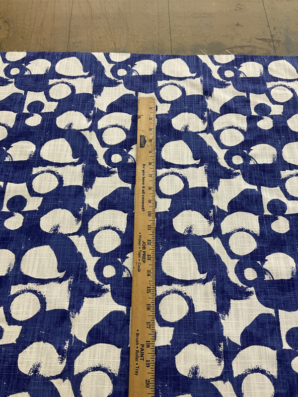 Premier Prints Into The Wild Revolve Slub Canvas Commodore Blue | Medium/Heavyweight Canvas Fabric | Home Decor Fabric | 54" Wide