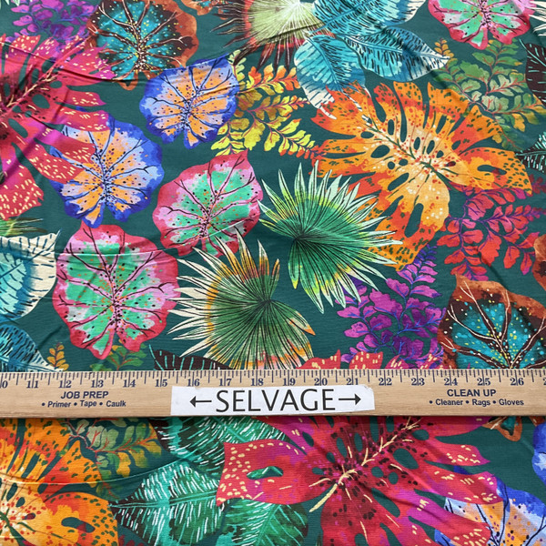 STOF France Jarina Duck Vert | Medium Weight Duck Fabric | Home Decor Fabric | 63" Wide