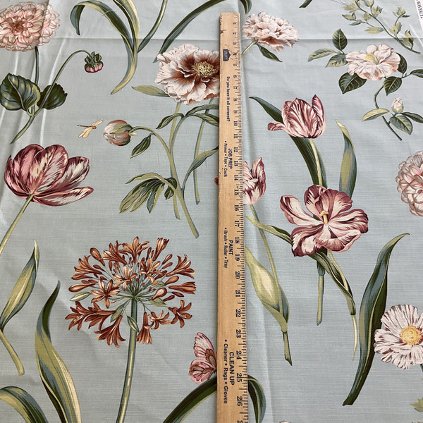 Waverly Escape To Eden Floral Duck Seaside | Medium Weight Duck Fabric | Home Decor Fabric | 54" Wide