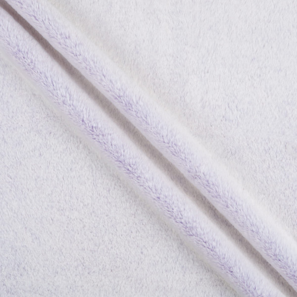 EZ Fabric Frosty Snuggle Faux Fur Lavender/White | Very Heavyweight Faux Fur Fabric | Home Decor Fabric | 58" Wide