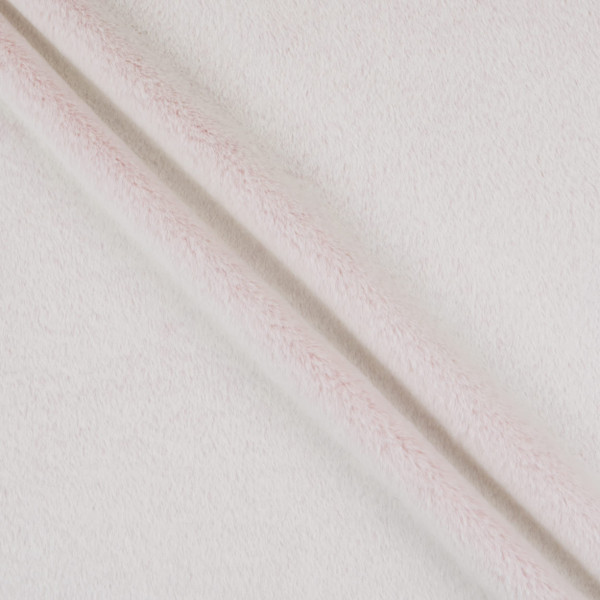 EZ Fabric Frosty Snuggle Faux Fur Dusty Rose/White | Very Heavyweight Faux Fur Fabric | Home Decor Fabric | 58" Wide