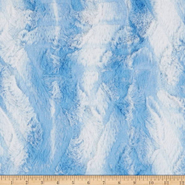 EZ Fabric Wolverine Snuggle Faux Fur French Blue | Very Heavyweight Faux Fur Fabric | Home Decor Fabric | 58" Wide