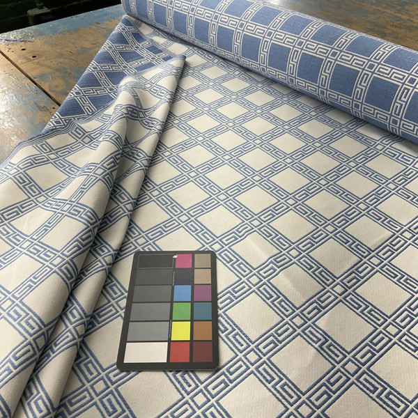 Bella Dura Home Indoor/Outdoor Performance Fair And Square Woven Chambray | Home Decor Fabric | 54" Wide