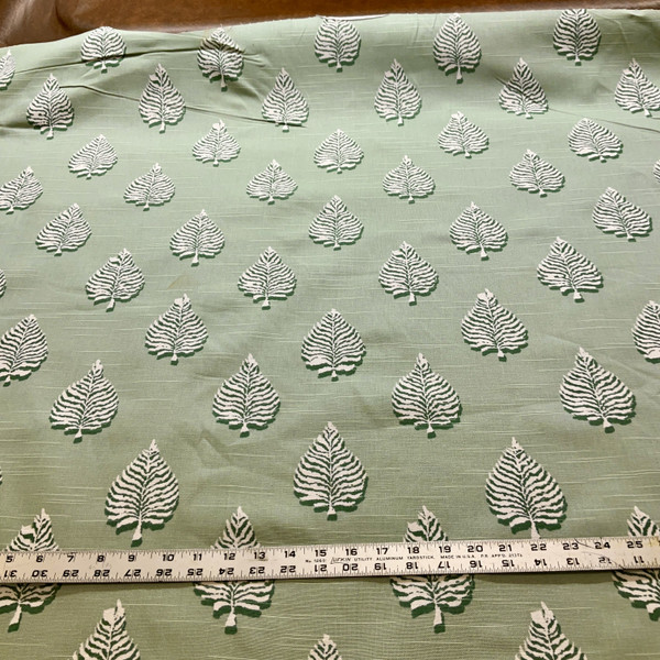 Premier Prints Reflection Slub Duck Spruce | Home Decor Fabric | 54" Wide