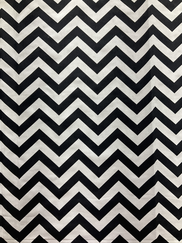 Premier Prints ZigZag Black/White | Home Decor Fabric | 54" Wide