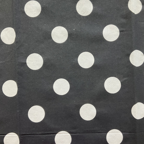Premier Prints Oxygen Dots Black/White | Medium/Heavyweight Duck Fabric | Home Decor Fabric | 54" Wide