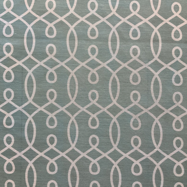 Light Blue Lattice | Sheer Drapery | 60" Wide | By the yard