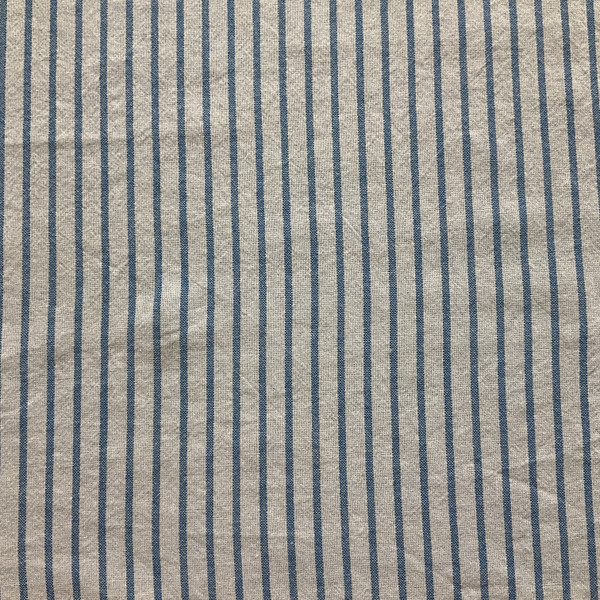 Blue White Lightweight Stripe Fabric | Home Decor | 54" Wide | By The Yard