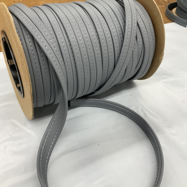 SEAQUEST Pewter Warm Light Grey Hidem Gimp | PSQ-110 |  Marine Vinyl Upholstery Trim | 5/8" | By the Yard 1010