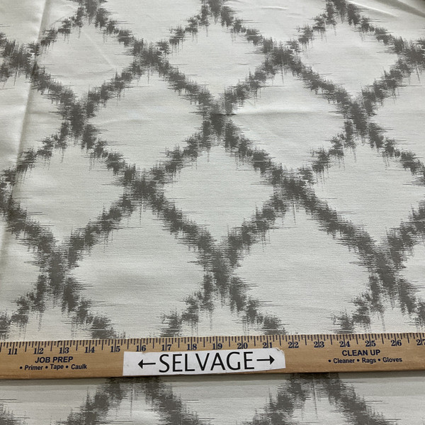 4 Yard Piece of Keller Zoltar Lattice Linen | Home Decor Fabric | 55" Wide