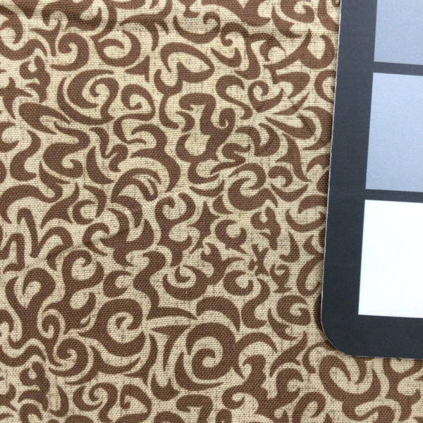 3 Yard Piece of Swirl Design in Two Toned Brown | Drapery Fabric | Polyester | 54 Wide | By the Yard