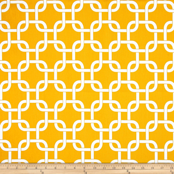 4 Yard Piece of Premier Prints Indoor/Outdoor Gotcha Yellow | Home Decor Fabric | 54" Wide