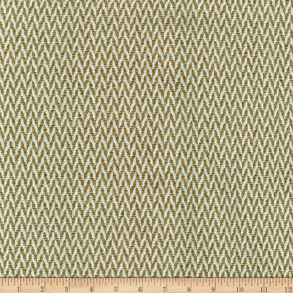 3.75 Yard Piece of Allie Broken Herringbone Woven Patina | Medium Weight Woven Fabric | Home Decor Fabric | 54" Wide