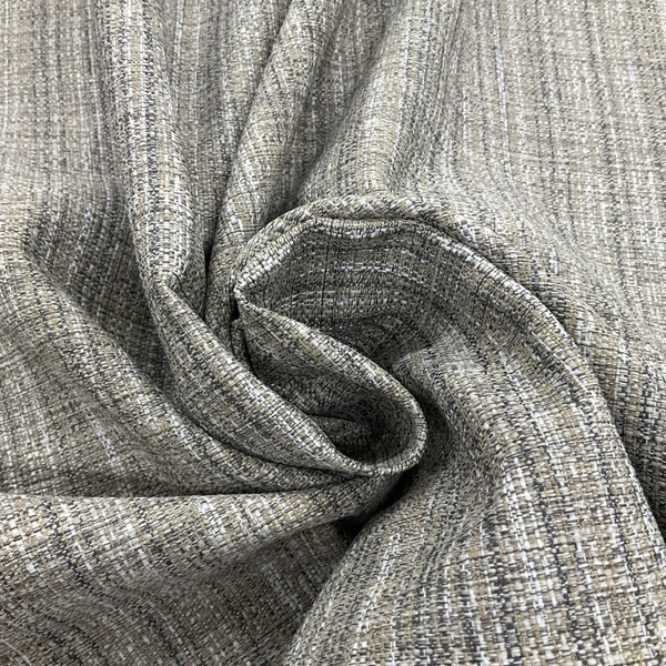 Slub Weave Fabric in Grey, Tan, White | Upholstery Fabric | 54" Wide | By the Yard