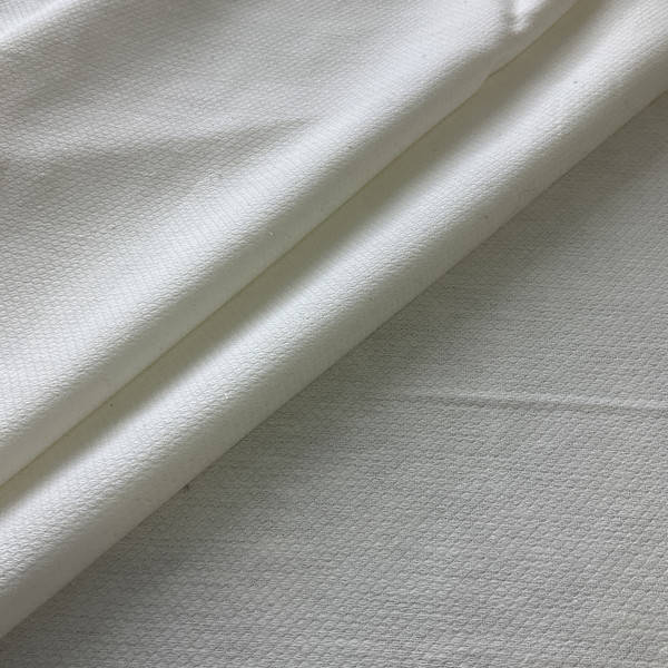 White Subtle Diamonds Fabric | 54" Wide | Home Decor Apparel Fabric | Lightweight