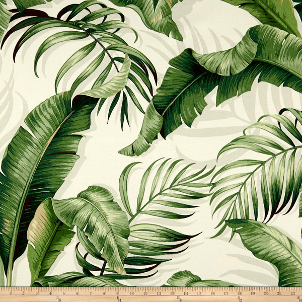 1.75 Yard Piece of Tommy Bahama Indoor/Outdoor Palmiers Verde | Medium Weight Outdoor Fabric | Home Decor Fabric | 54" Wide