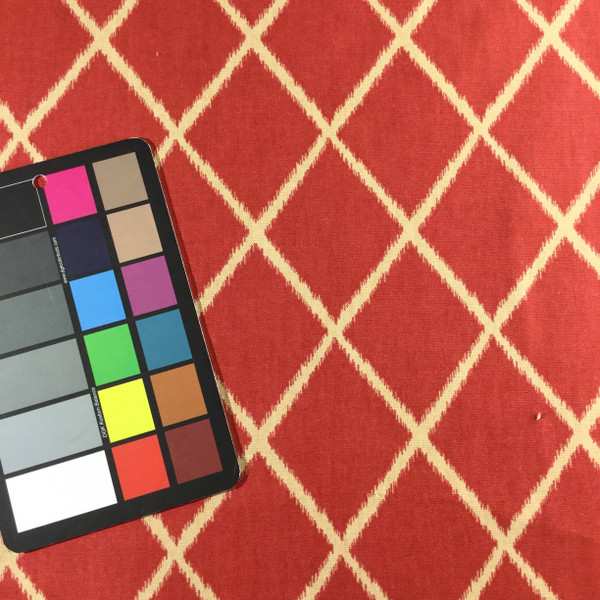 3 Yard Piece of Rafi in Persimmon by Golding Fabrics | Red / Tan | Home Decor Fabric | Light Upholstery / Drapery | 54" Wide | By the Yard | SKNP-1001-REM6