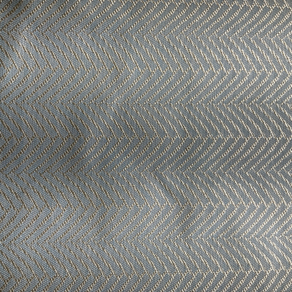3.3 Yard Piece of Dion in Mineral | Modern Chevron Blue / Beige | Upholstery Fabric | Regal Fabrics Brand | 54" Wide | By the Yard
