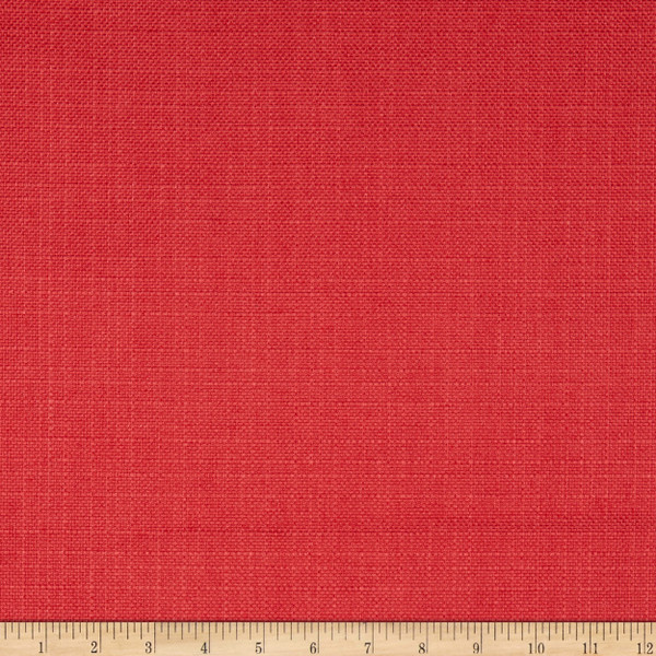 2.25 Yard Piece of Basketweave Backed Upholstery Turbo Solid Watermelon | Medium/Heavyweight Basketweave, Woven Fabric | Home Decor Fabric | 54" Wide