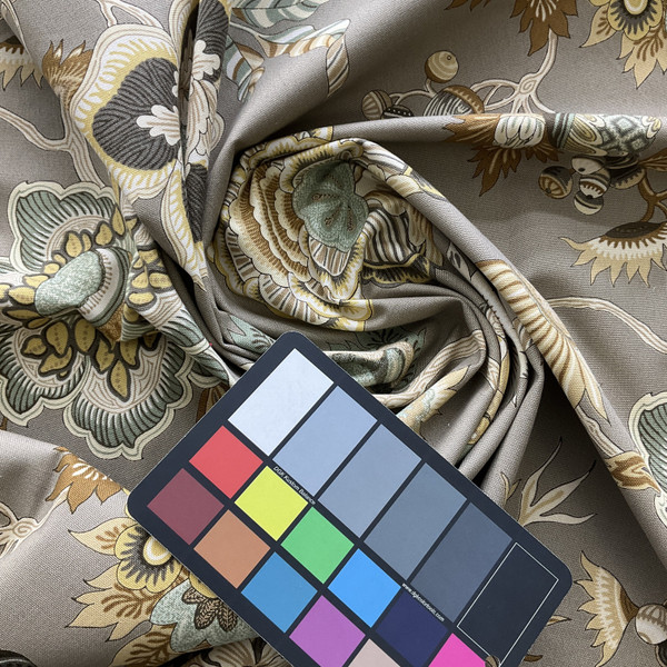 Samoan Plantation in Opal | Home Decor Fabric | Large Scale Jacobean Green / Taupe | Imani Home | Medium Weight | 54" Wide | By the Yard