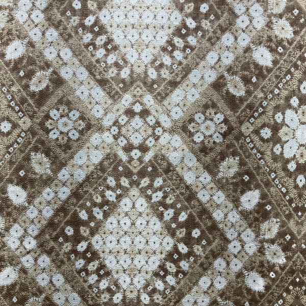 Persian Diamond in Mineral | Home Decor Fabric | Brown Tan Geometric | Drapery | P/K Lifestyles by Imani Home | 54" Wide | By The Yard