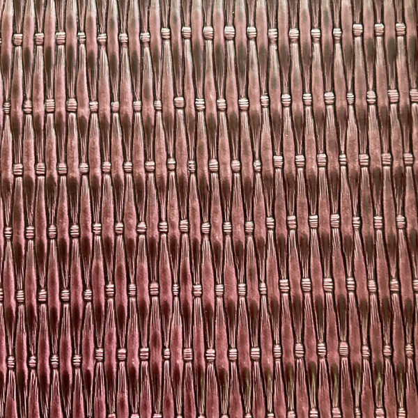 Wicker Basket in Pink | Faux Leather Upholstery Fabric | Heavily Textured | Heavy Weight / Ultra Durable | 54" Wide | By the Yard