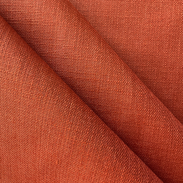 Rust Orange Basketweave | Upholstery Fabric | Heavyweight / Ultra Durable | 54" Wide | By the Yard