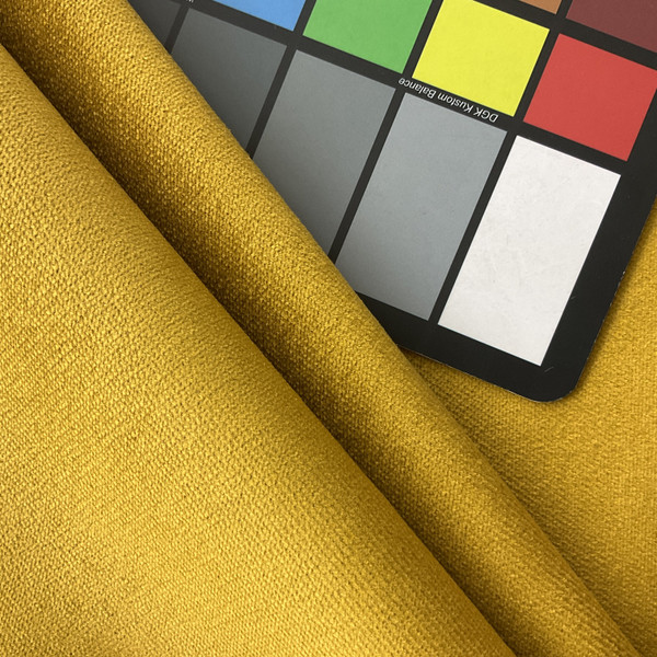 Golden Ochre Velvet | Upholstery Fabric | Medium Weight | 54" Wide | By The Yard