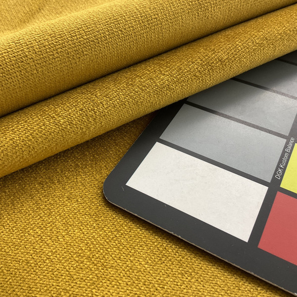Golden Ochre Velvet | Upholstery Fabric | Medium Weight | 54" Wide | By The Yard