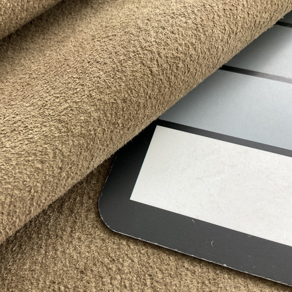 Chaps in Linseed | Upholstery Fabric | Faux Suede in Solid Brown | Heavy Weight | 54" Wide | By the Yard