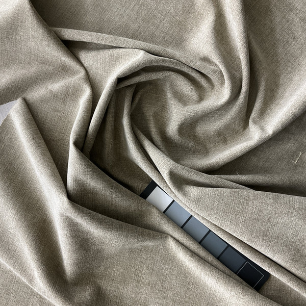Hanover in Mushroom | Upholstery Fabric | Solid Taupe | Medium-Heavyweight | Soft | 54" Wide | By the Yard