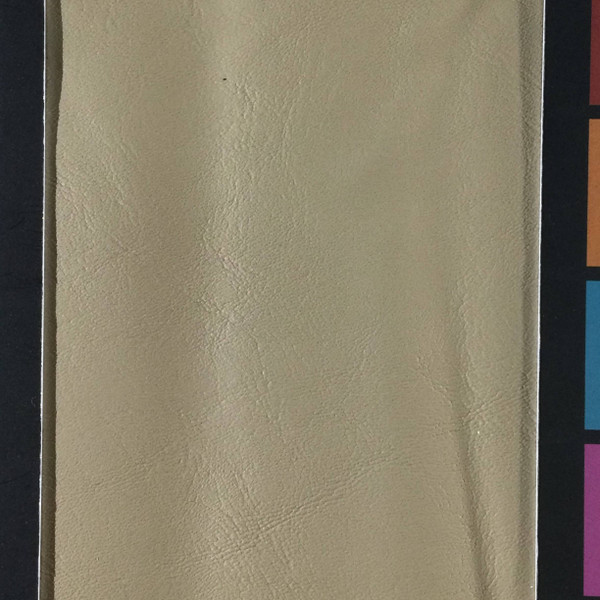 2 Yard Piece of Faux Leather Vinyl Fabric | Beige Light Grain | Upholstery / Bag Making | 54 Wide