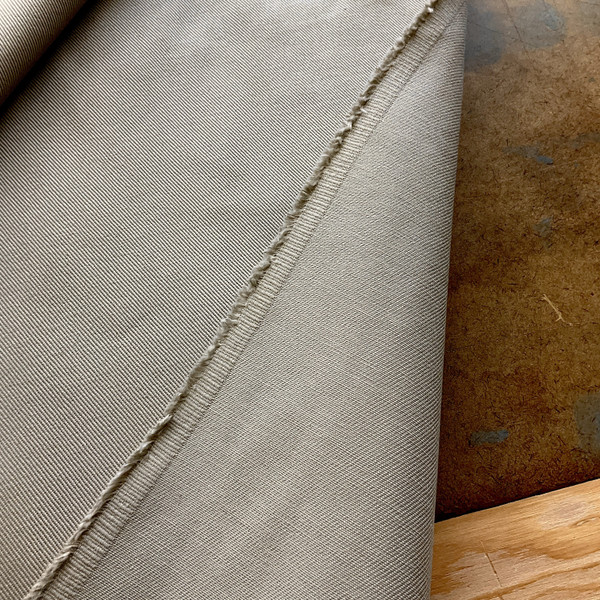 Mushroom Taupe Twill Canvas Fabric | Upholstery / Slipcovers | Solid | 54" Wide | By the Yard